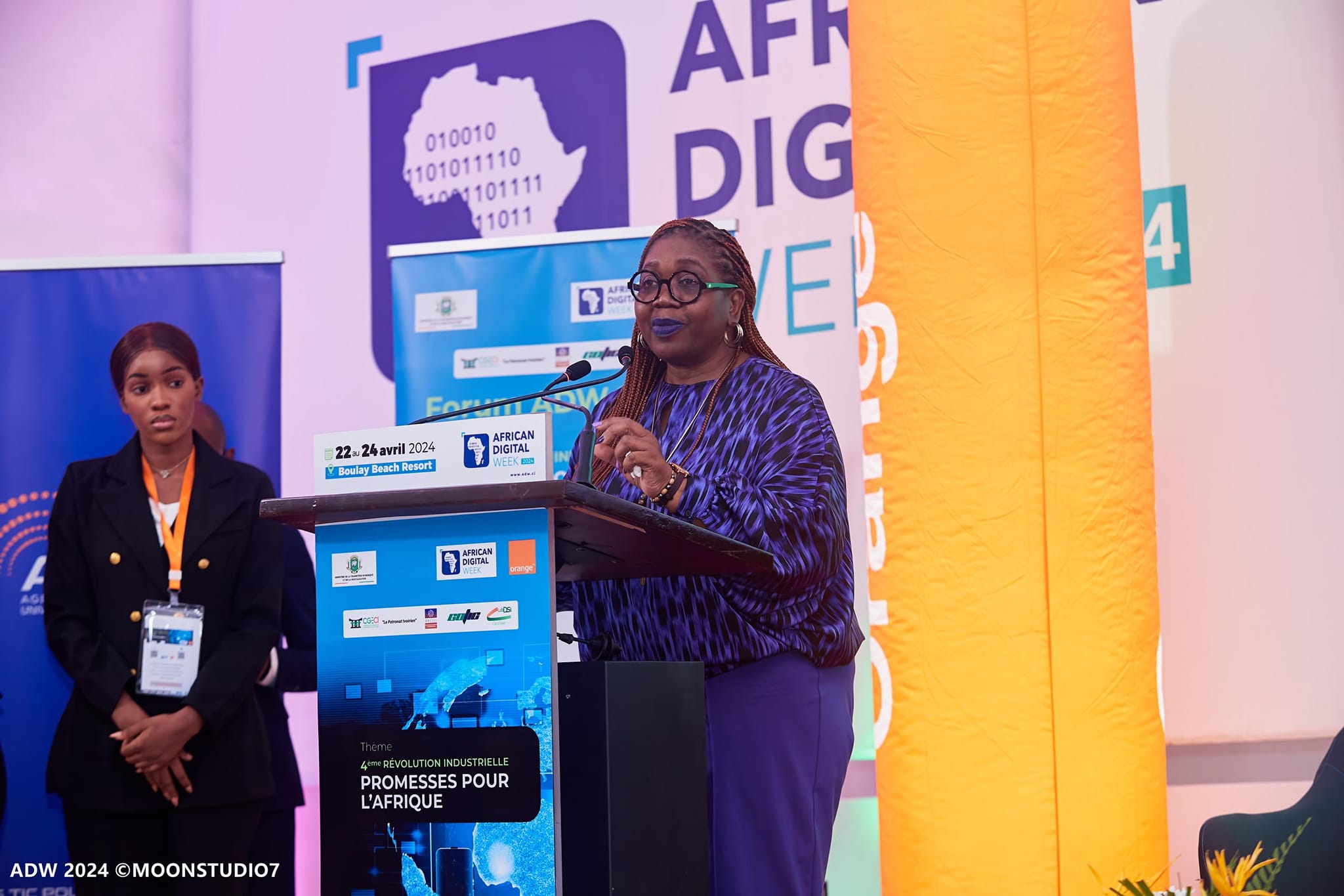 Présidente à l'African Digital Week 2024